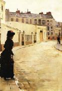 Jean Beraud Waiting oil painting on canvas